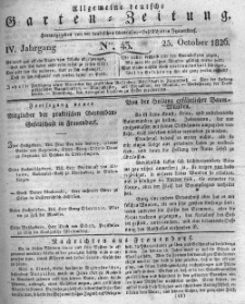 Allgemeine deutsche Garten-Zeitung. 1826.10.25 No.43