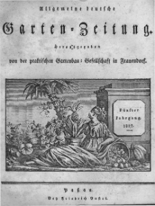 Allgemeine deutsche Garten-Zeitung. 1827.01.01 No.1