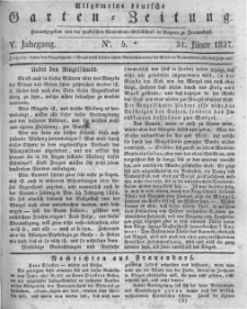 Allgemeine deutsche Garten-Zeitung. 1827.01.31 No.5