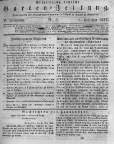 Allgemeine deutsche Garten-Zeitung. 1827.02.07 No.6