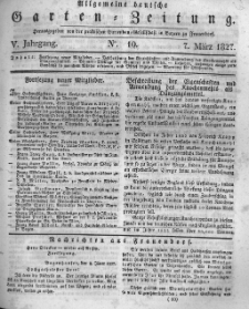 Allgemeine deutsche Garten-Zeitung. 1827.03.07 No.10