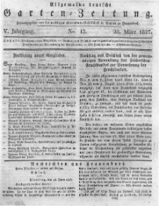 Allgemeine deutsche Garten-Zeitung. 1827.03.28 No.13