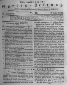 Allgemeine deutsche Garten-Zeitung. 1827.05.02 No.18