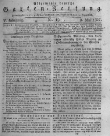 Allgemeine deutsche Garten-Zeitung. 1827.05.09 No.19