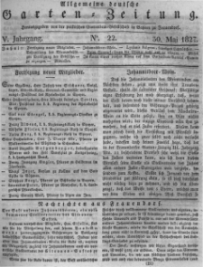 Allgemeine deutsche Garten-Zeitung. 1827.05.30 No.22