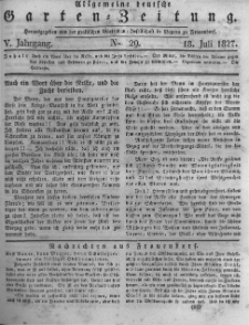 Allgemeine deutsche Garten-Zeitung. 1827.07.18 No.29