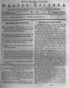 Allgemeine deutsche Garten-Zeitung. 1827.08.01 No.31