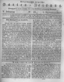 Allgemeine deutsche Garten-Zeitung. 1827.09.05 No.36