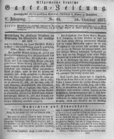 Allgemeine deutsche Garten-Zeitung. 1827.10.24 No.43