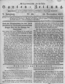 Allgemeine deutsche Garten-Zeitung. 1827.11.28 No.48