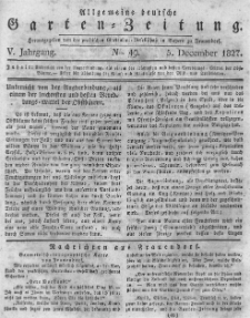 Allgemeine deutsche Garten-Zeitung. 1827.12.05 No.49