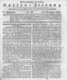 Allgemeine deutsche Garten-Zeitung. 1827.12.15 No.50