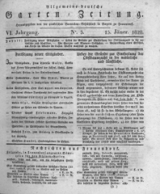 Allgemeine deutsche Garten-Zeitung. 1828.01.15 No.3