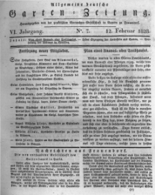 Allgemeine deutsche Garten-Zeitung. 1828.02.12 No.7