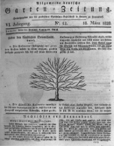 Allgemeine deutsche Garten-Zeitung. 1828.03.18 No.12