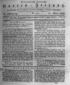 Allgemeine deutsche Garten-Zeitung. 1828.03.25 No.13