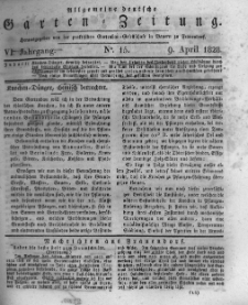 Allgemeine deutsche Garten-Zeitung. 1828.04.09 No.15