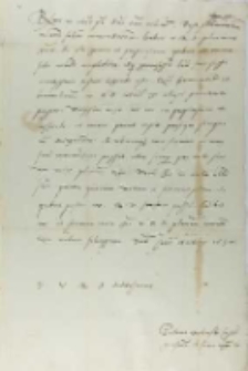 Petrus Opaleński castellanus Gnesnensis et curie magister, Kraków 15.10.1537