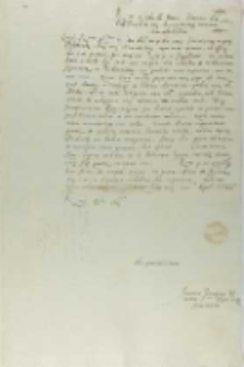 Joannes Langus LL doctor Smi Romanorum regis secretarius, Warszawa 21.04.1544