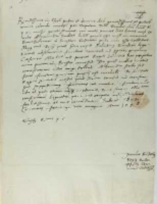 Joanes Benedictus regius doctor, prepositus Varmiensis, Kraków 29.03.1548