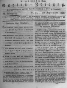 Allgemeine deutsche Garten-Zeitung. 1828.09.10 No.37