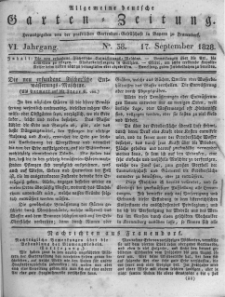 Allgemeine deutsche Garten-Zeitung. 1828.09.17 No.38