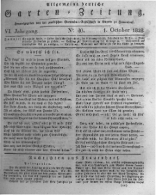 Allgemeine deutsche Garten-Zeitung. 1828.10.01 No.40