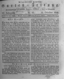 Allgemeine deutsche Garten-Zeitung. 1828.10.22 No.43