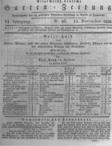 Allgemeine deutsche Garten-Zeitung. 1828.11.12 No.46