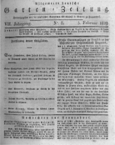 Allgemeine deutsche Garten-Zeitung. 1829.02.05 No.6