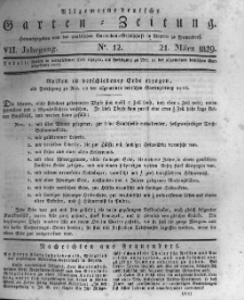 Allgemeine deutsche Garten-Zeitung. 1829.03.21 No.12