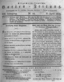 Allgemeine deutsche Garten-Zeitung. 1829.04.06 No.14