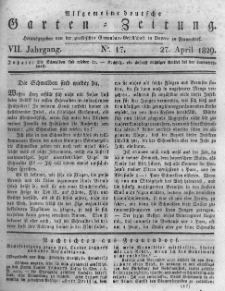 Allgemeine deutsche Garten-Zeitung. 1829.04.27 No.17