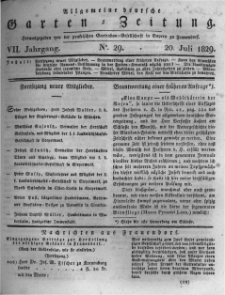 Allgemeine deutsche Garten-Zeitung. 1829.07.20 No.29