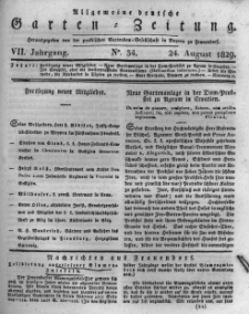 Allgemeine deutsche Garten-Zeitung. 1829.08.24 No.34