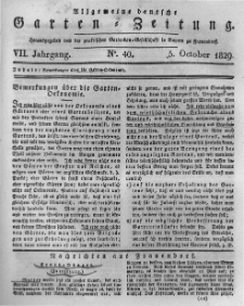 Allgemeine deutsche Garten-Zeitung. 1829.10.05 No.40