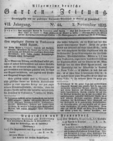 Allgemeine deutsche Garten-Zeitung. 1829.11.02 No.44