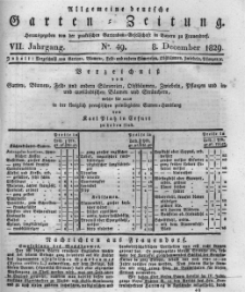 Allgemeine deutsche Garten-Zeitung. 1829.12.08 No.49