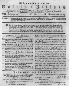 Allgemeine deutsche Garten-Zeitung. 1829.12.24 No.51