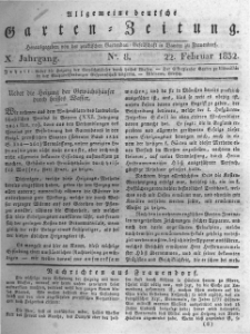 Allgemeine deutsche Garten-Zeitung. 1832.02.22 No.8