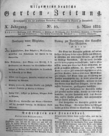 Allgemeine deutsche Garten-Zeitung. 1832.03.05 No.10