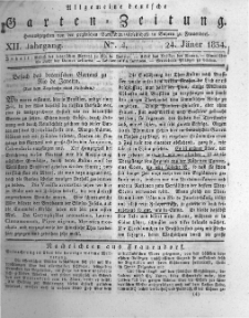 Allgemeine deutsche Garten-Zeitung. 1834.01.24 No.4