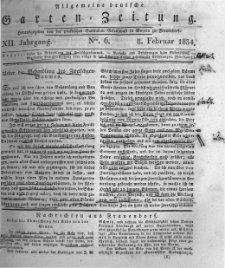 Allgemeine deutsche Garten-Zeitung. 1834.02.08 No.6