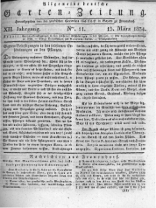 Allgemeine deutsche Garten-Zeitung. 1834.03.15 No.11