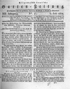 Allgemeine deutsche Garten-Zeitung. 1834.07.06 No.27