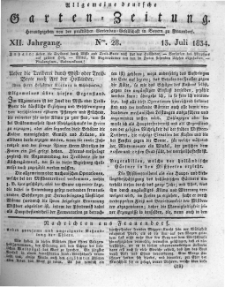 Allgemeine deutsche Garten-Zeitung. 1834.07.13 No.28