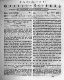 Allgemeine deutsche Garten-Zeitung. 1834.07.20 No.29