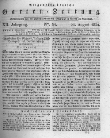 Allgemeine deutsche Garten-Zeitung. 1834.08.24 No.34