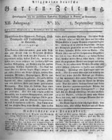 Allgemeine deutsche Garten-Zeitung. 1834.09.01 No.35