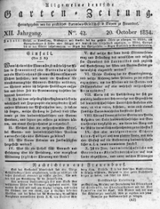 Allgemeine deutsche Garten-Zeitung. 1834.10.20 No.42